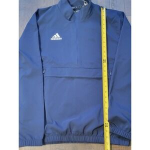 Adidas M STM 1/4 WV LS Pullover‎ Jacket Navy Blue White Aeroready Small